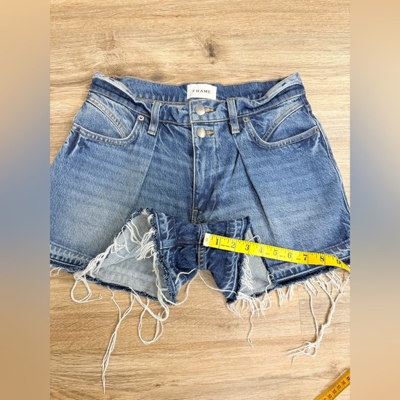 FRAME Mosaic Flare Shorts Size 27 - Picture 6 of 11